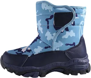 Girls Boys Snow Boots Outdoor Warm Anti Slip Mid Calf Slip On Boots Children's Winter Shoes Rain Boots Toddler Girl