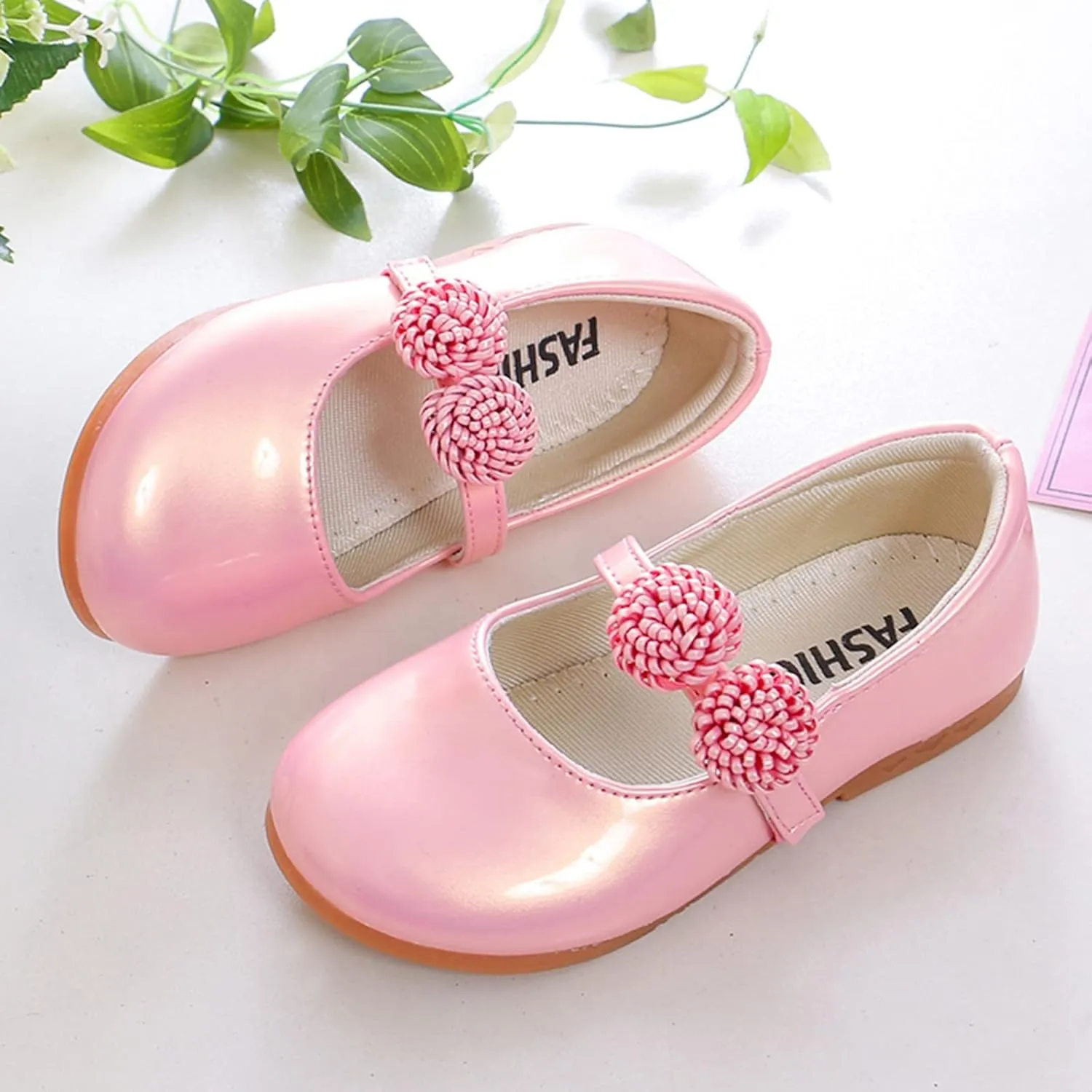 Girls Medium Children Shoes White Leather Shoes Bowknot Girls Princess Shoes Single Shoes Performance Jelly Shoes Girls