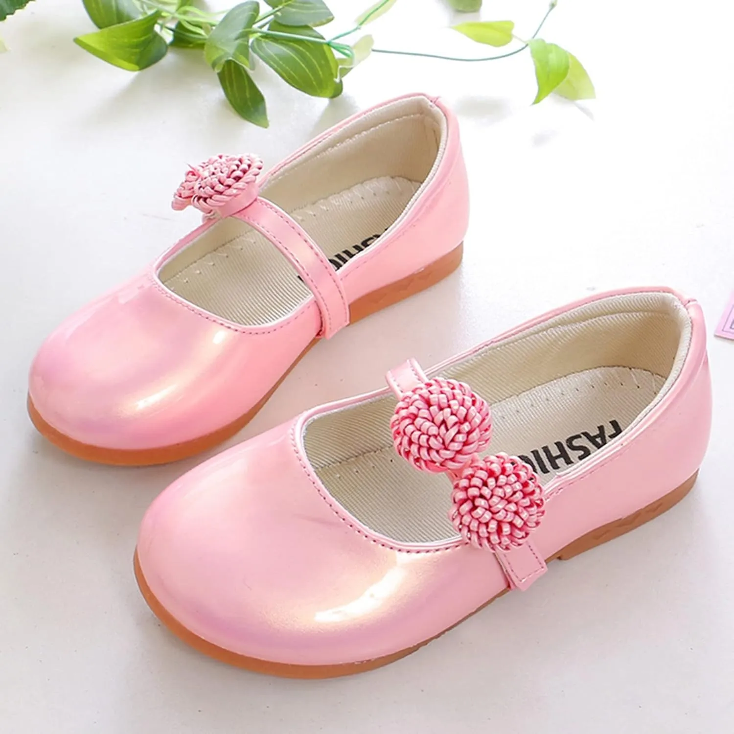 Girls Medium Children Shoes White Leather Shoes Bowknot Girls Princess Shoes Single Shoes Performance Jelly Shoes Girls