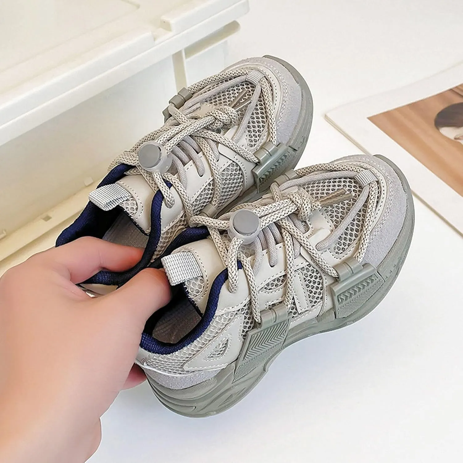 Girls Running Shoes Toddler Kids Sneakers for Boys Girls Running Tennis Shoes Lightweight Breathable Sport Athletic Big