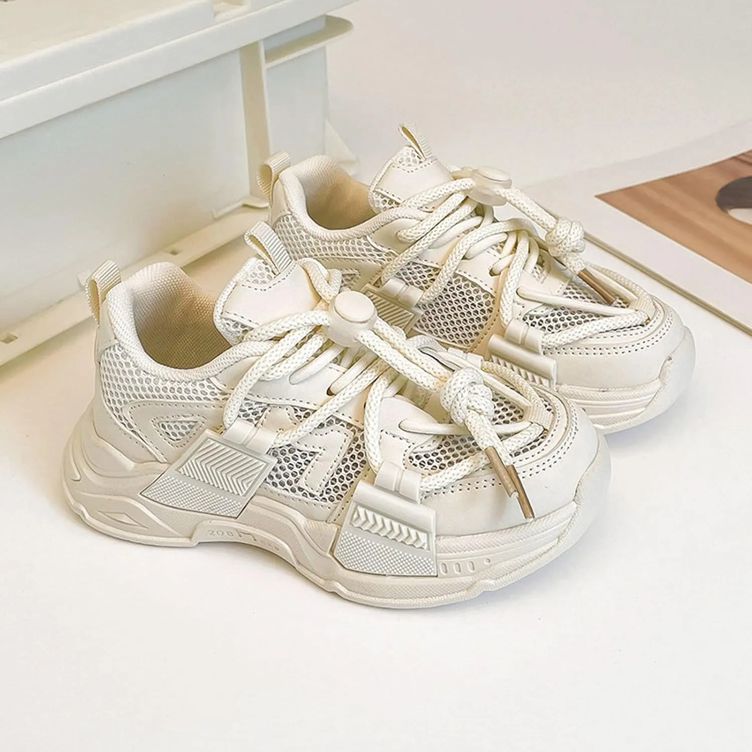 Girls Running Shoes Toddler Kids Sneakers for Boys Girls Running Tennis Shoes Lightweight Breathable Sport Athletic Big