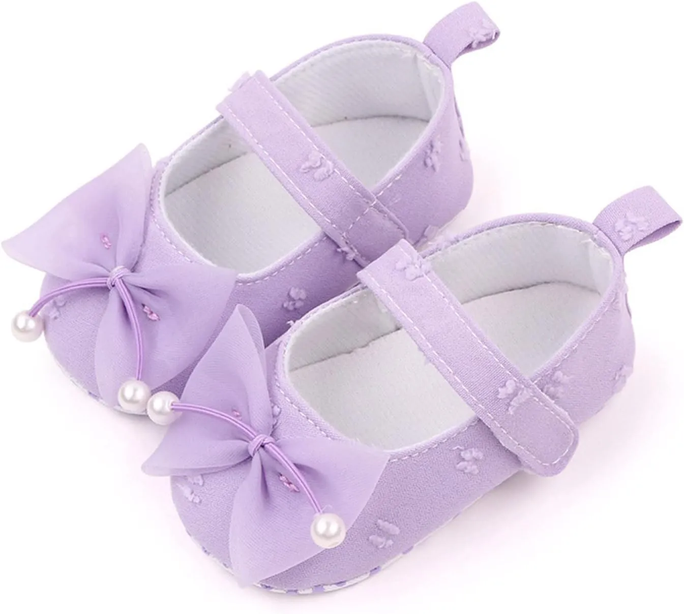 Girls Sandals Kids Bowknot Canvas Solid Color Lightweight Sock Shoes Children Princess Dress Shoes with Hook for Party