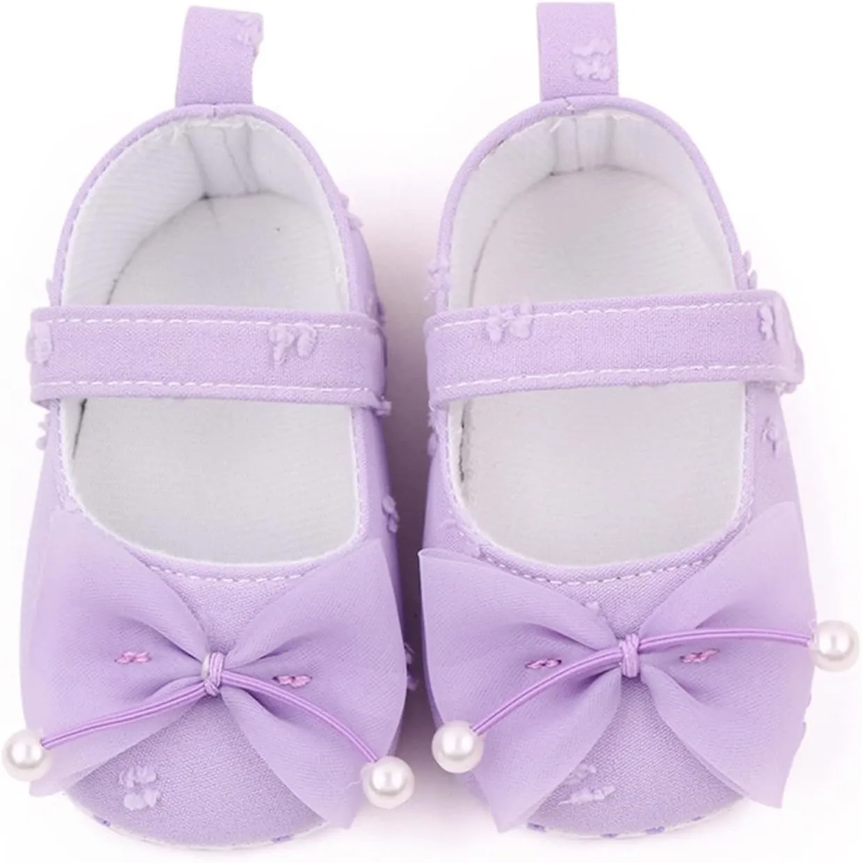 Girls Sandals Kids Bowknot Canvas Solid Color Lightweight Sock Shoes Children Princess Dress Shoes with Hook for Party
