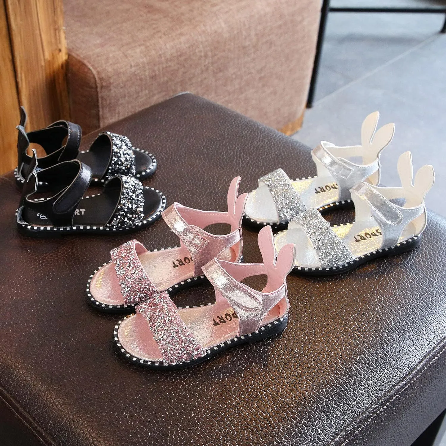 Girls Shoes Size 4 Big Girls Toddler Pearl Girl Dress Shoes Sandals Girl Ballet Carpet Slippers for Girls