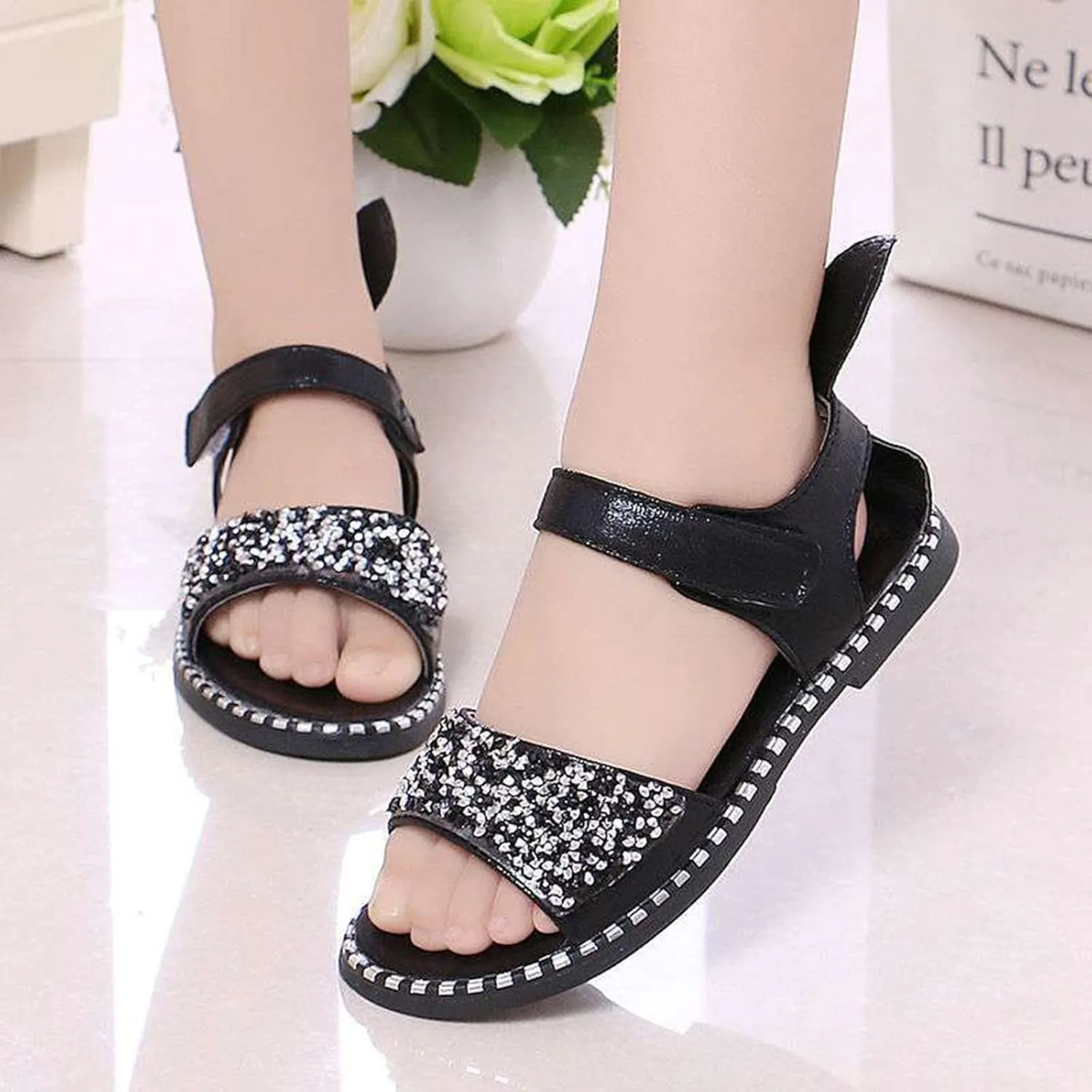 Girls Shoes Size 4 Big Girls Toddler Pearl Girl Dress Shoes Sandals Girl Ballet Carpet Slippers for Girls