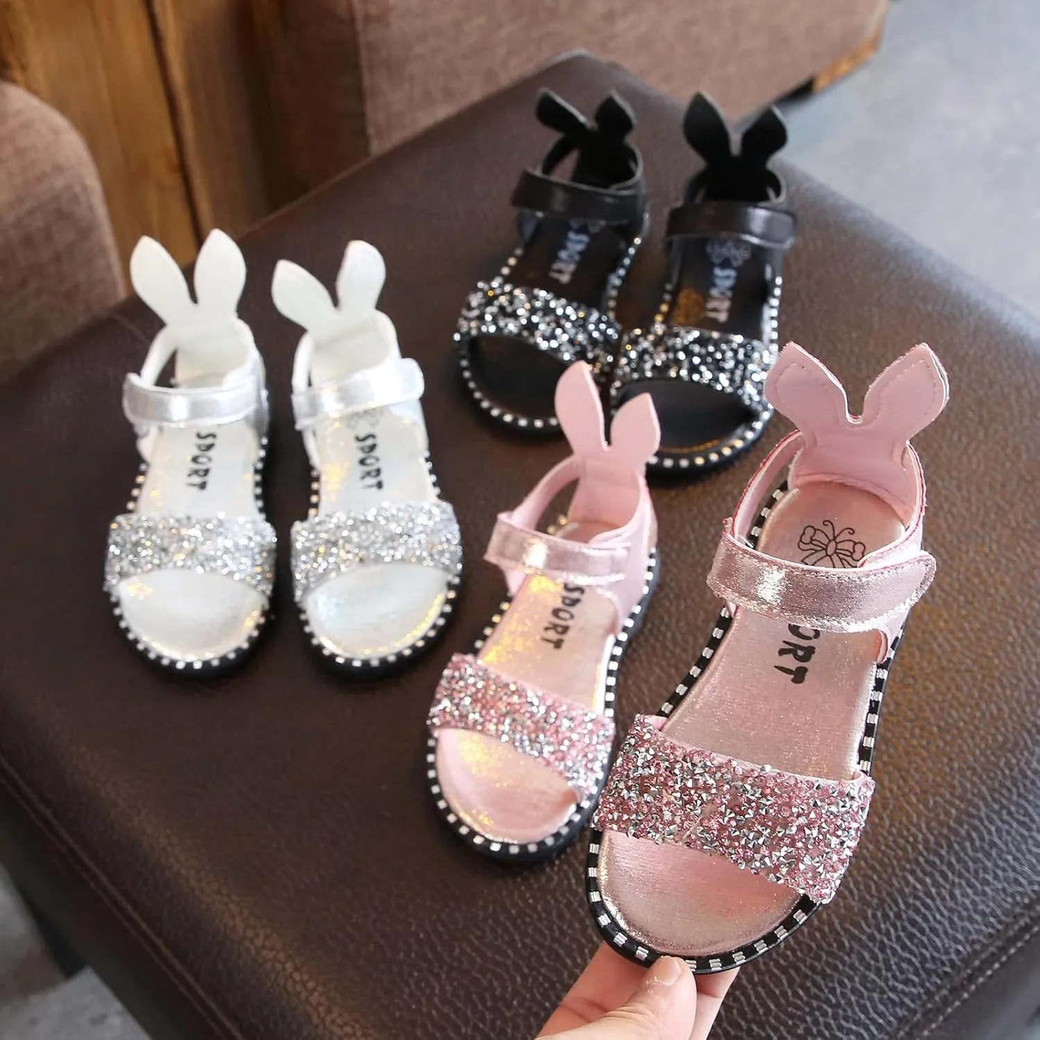 Girls Shoes Size 4 Big Girls Toddler Pearl Girl Dress Shoes Sandals Girl Ballet Carpet Slippers for Girls