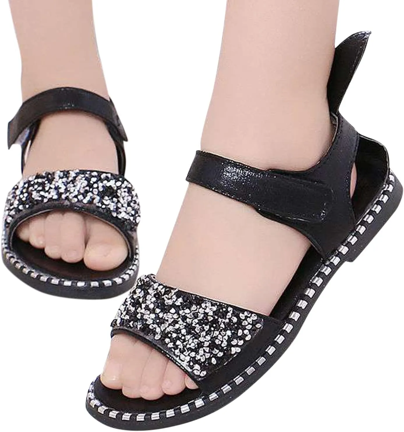 Girls Shoes Size 4 Big Girls Toddler Pearl Girl Dress Shoes Sandals Girl Ballet Carpet Slippers for Girls