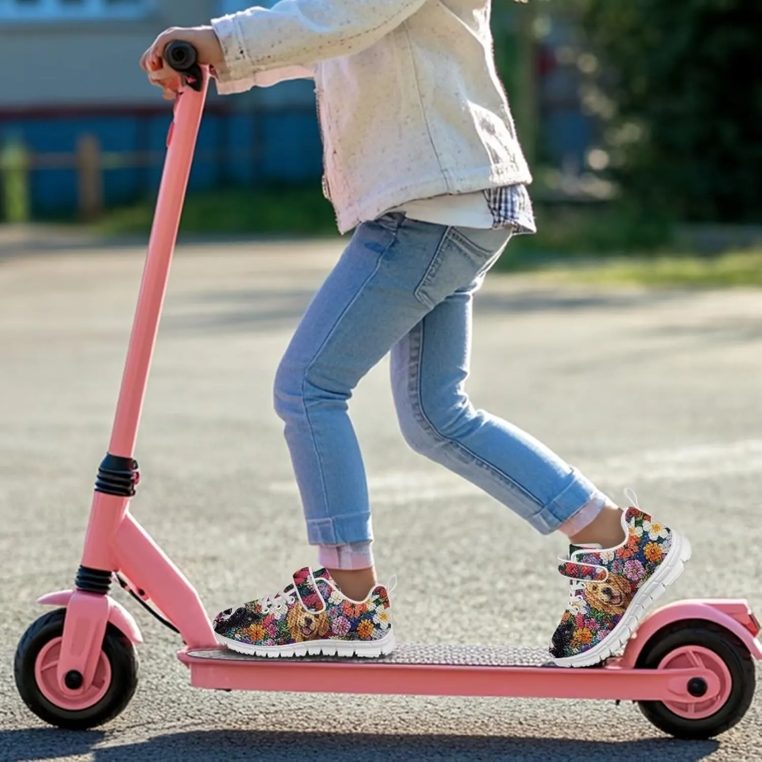 Girls Tennis Shoes Kids School Sneakers Trendy Running Athletic Shoes