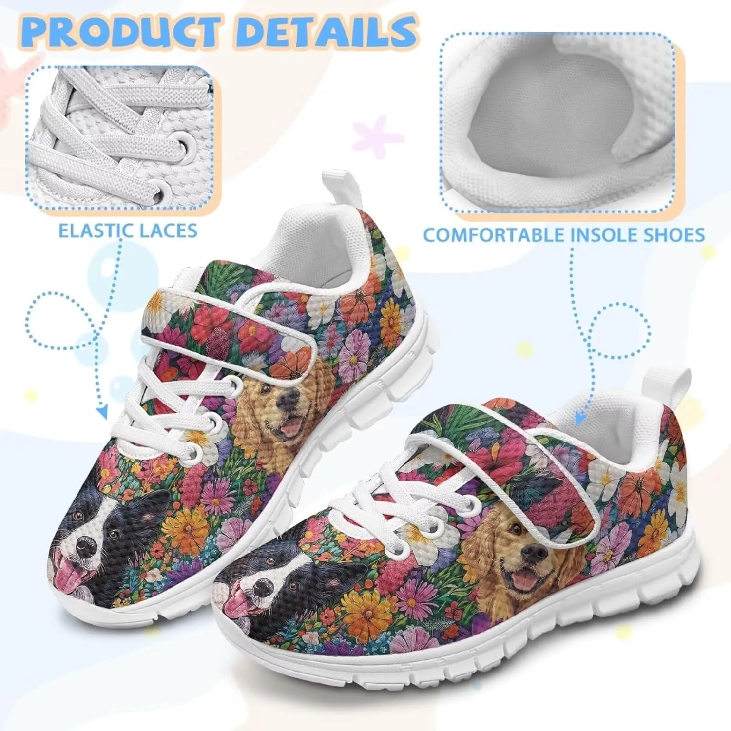 Girls Tennis Shoes Kids School Sneakers Trendy Running Athletic Shoes