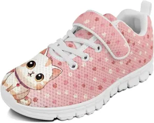 Girls Tennis Shoes Kids School Sneakers Trendy Running Athletic Shoes