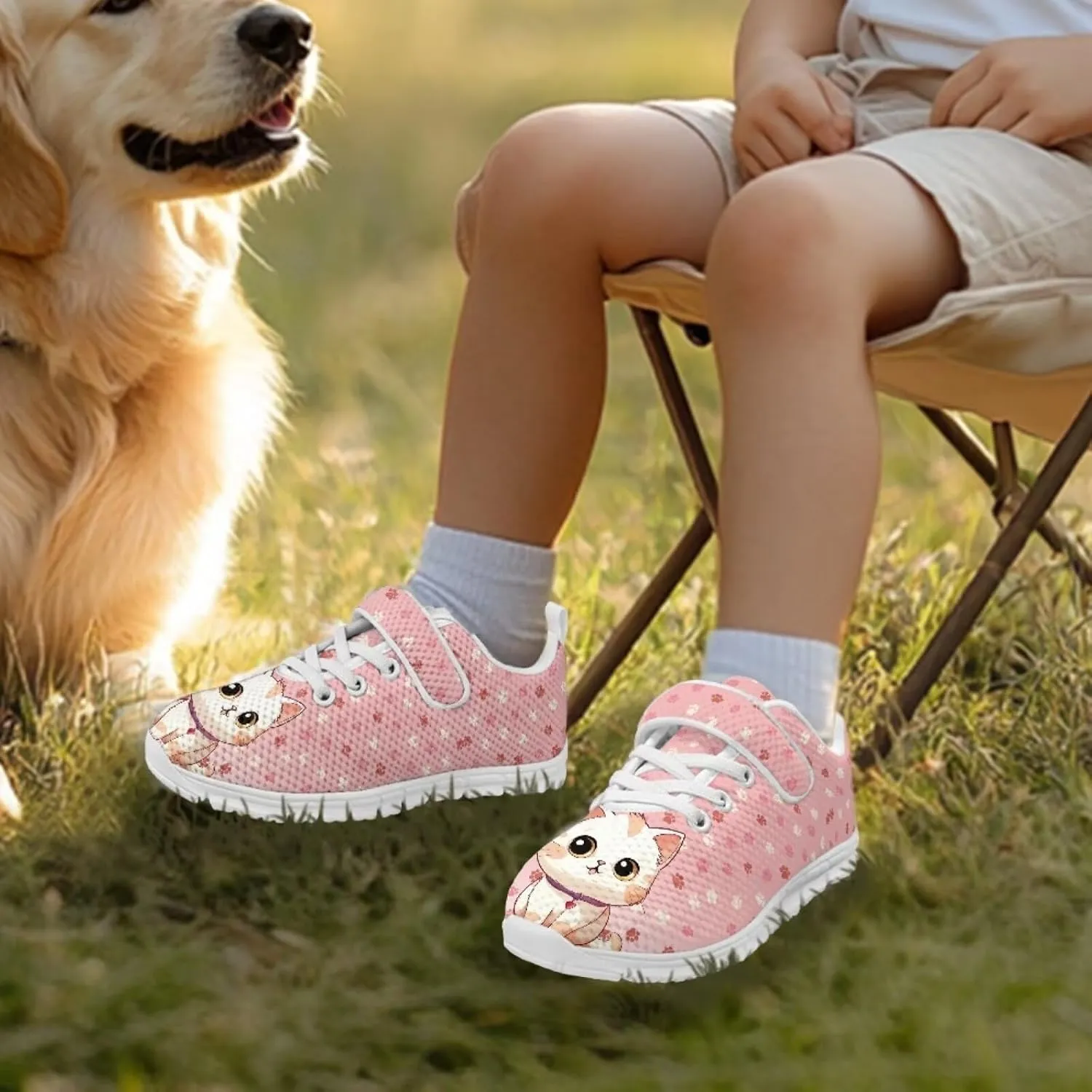 Girls Tennis Shoes Kids School Sneakers Trendy Running Athletic Shoes