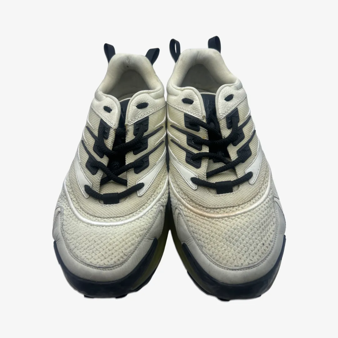 Givenchy men's beige leather and fabric sneakers with yellow sole