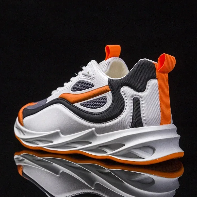 GOYN Men's Breathable Fabric Sneakers – High-Impact Casual Power Shoes with a Korean Trend Twist