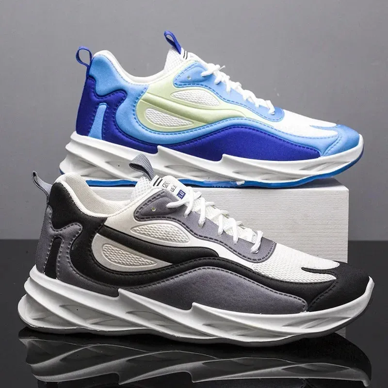 GOYN Men's Breathable Fabric Sneakers – High-Impact Casual Power Shoes with a Korean Trend Twist