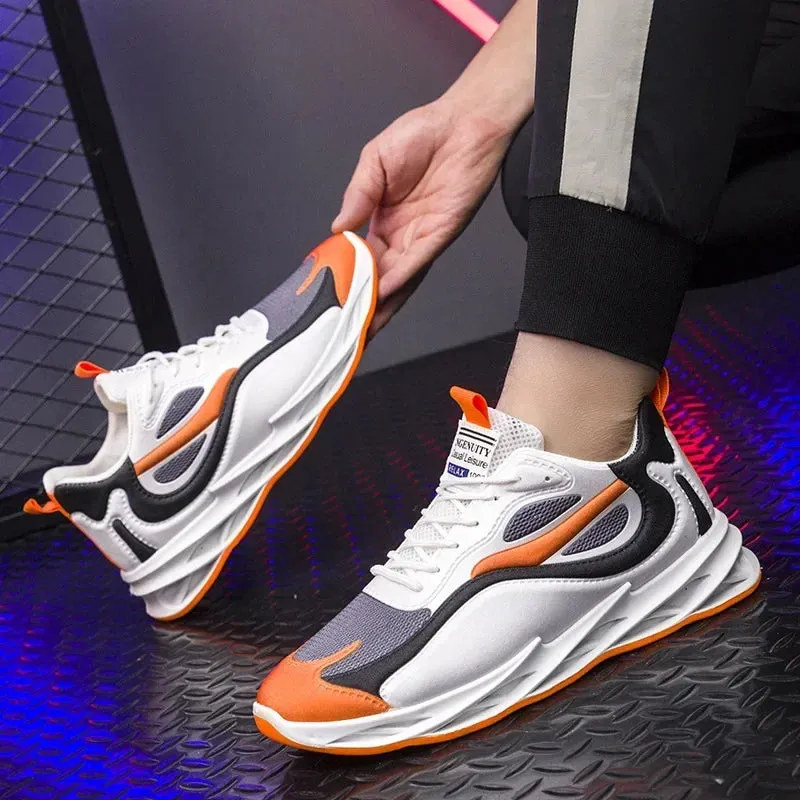 GOYN Men's Breathable Fabric Sneakers – High-Impact Casual Power Shoes with a Korean Trend Twist