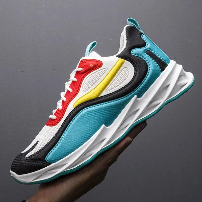 GOYN Men's Breathable Fabric Sneakers – High-Impact Casual Power Shoes with a Korean Trend Twist