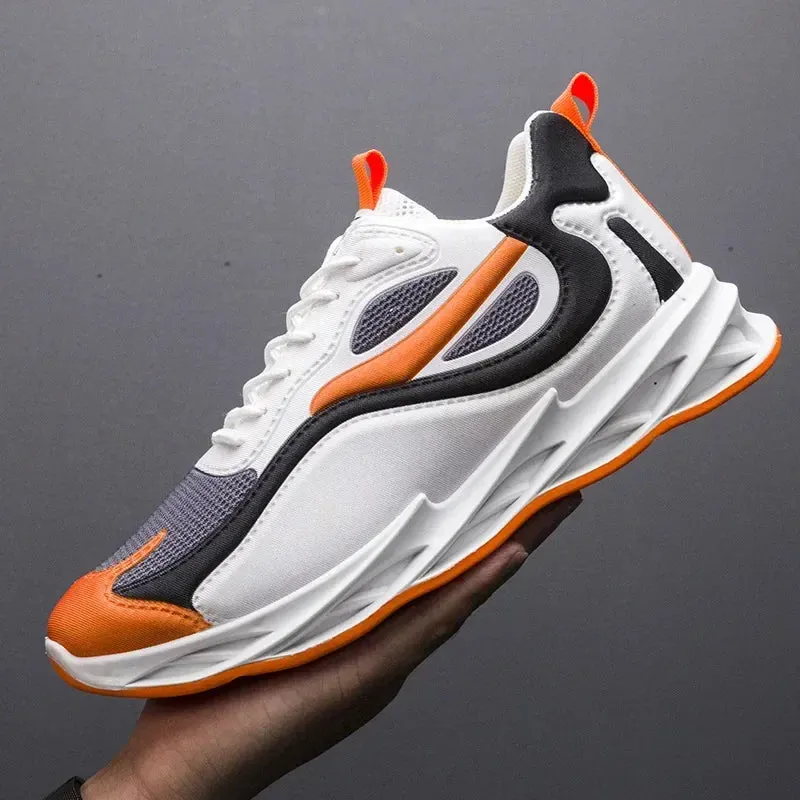 GOYN Men's Breathable Fabric Sneakers – High-Impact Casual Power Shoes with a Korean Trend Twist
