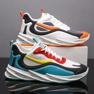 GOYN Men's Breathable Fabric Sneakers – High-Impact Casual Power Shoes with a Korean Trend Twist