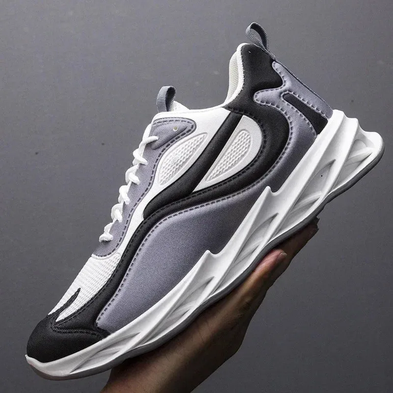 GOYN Men's Breathable Fabric Sneakers – High-Impact Casual Power Shoes with a Korean Trend Twist