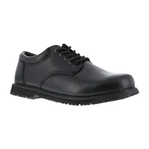 Grabbers Women's Plain Toe Oxford Work Shoe's Soft Toe Friction G112 In Black
