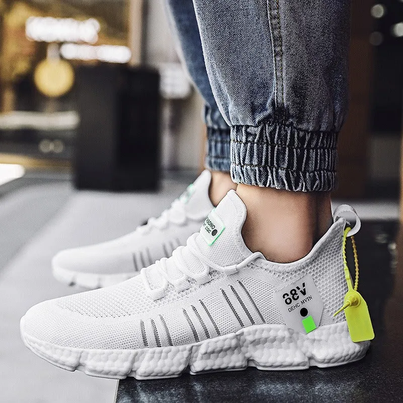GroovyWish Men Tennis Orthopedic Shoes Mesh Memory Cushion Sporty Walking Sneakers