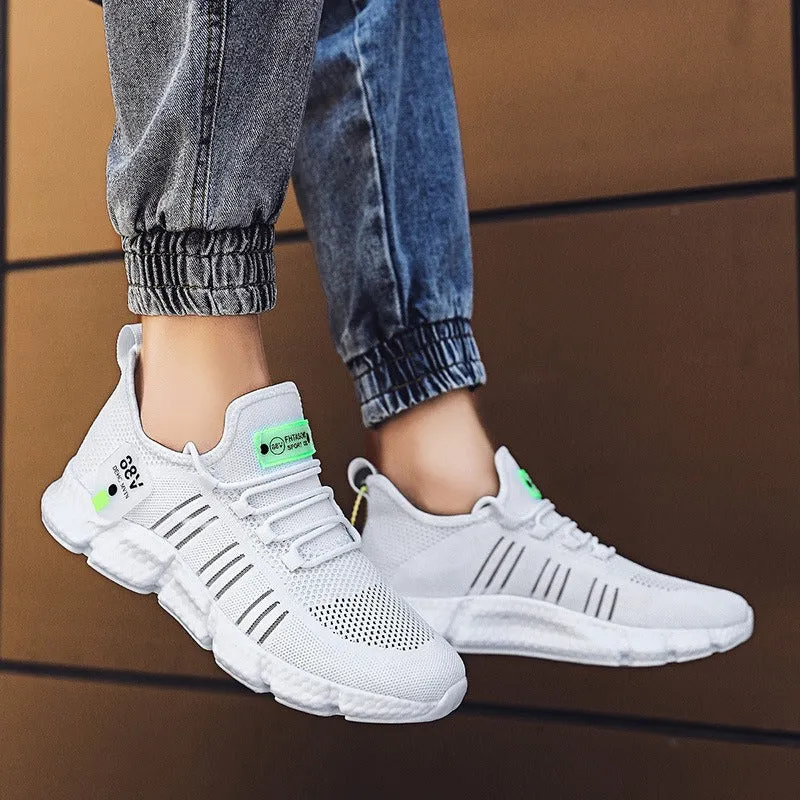 GroovyWish Men Tennis Orthopedic Shoes Mesh Memory Cushion Sporty Walking Sneakers