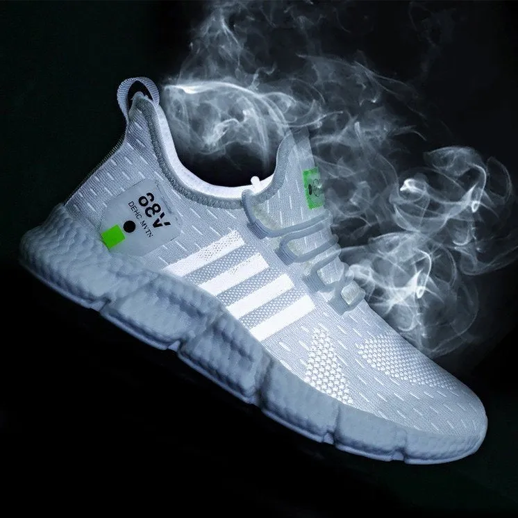 GroovyWish Men Tennis Orthopedic Shoes Mesh Memory Cushion Sporty Walking Sneakers