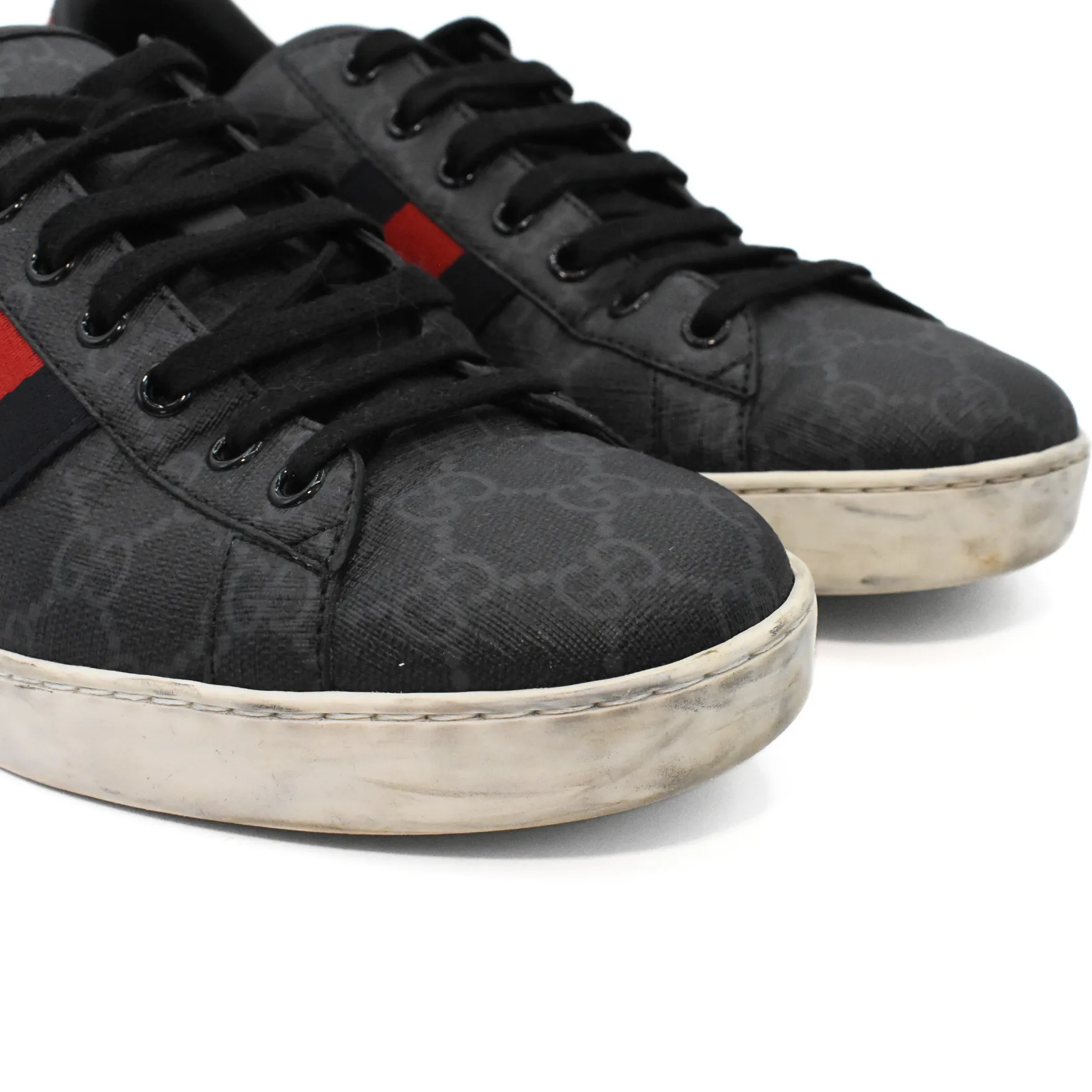 Gucci 'Ace' Monogram Sneakers - Men's 10