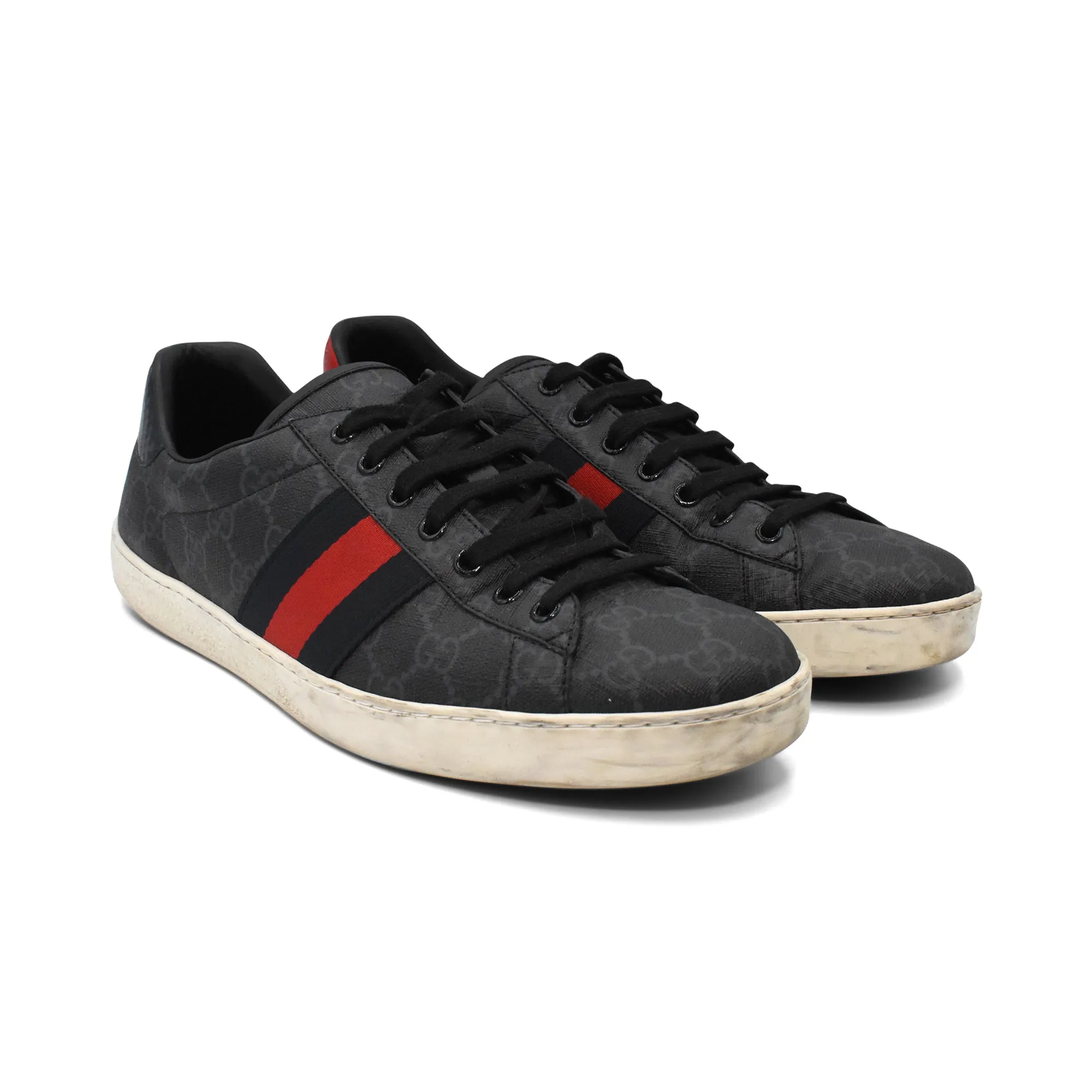 Gucci 'Ace' Monogram Sneakers - Men's 10