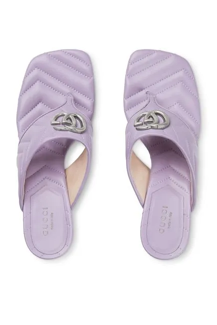 Gucci GToe High Heeled Sandals Purple