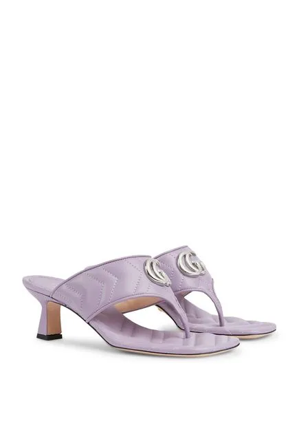 Gucci GToe High Heeled Sandals Purple