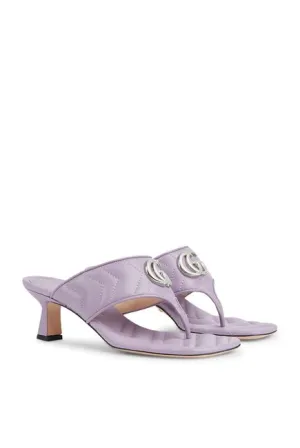 Gucci GToe High Heeled Sandals Purple