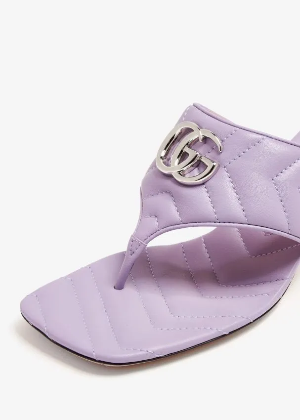 Gucci GToe High Heeled Sandals Purple