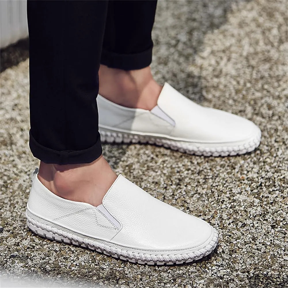 Handmade Leather Men's Loafers Moccasin Driving Shoes Slip on Soft Flats Shoes Men's Casual Shoes