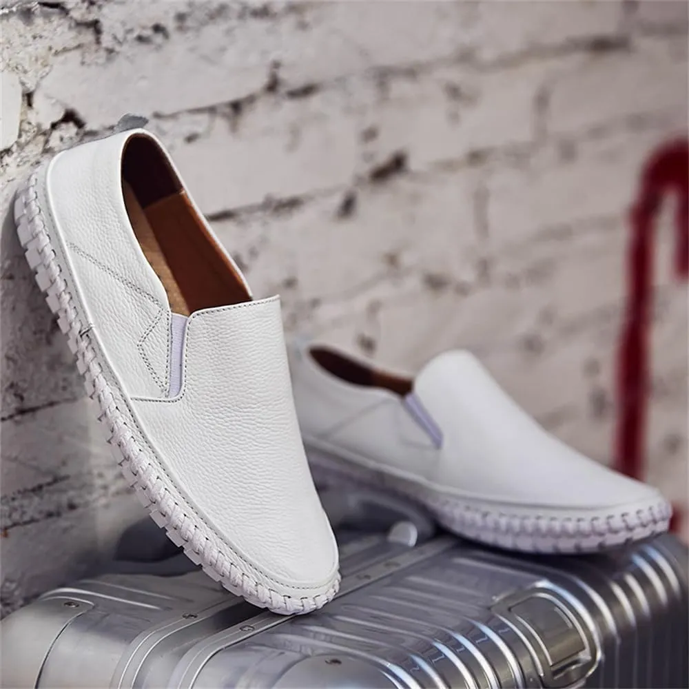 Handmade Leather Men's Loafers Moccasin Driving Shoes Slip on Soft Flats Shoes Men's Casual Shoes