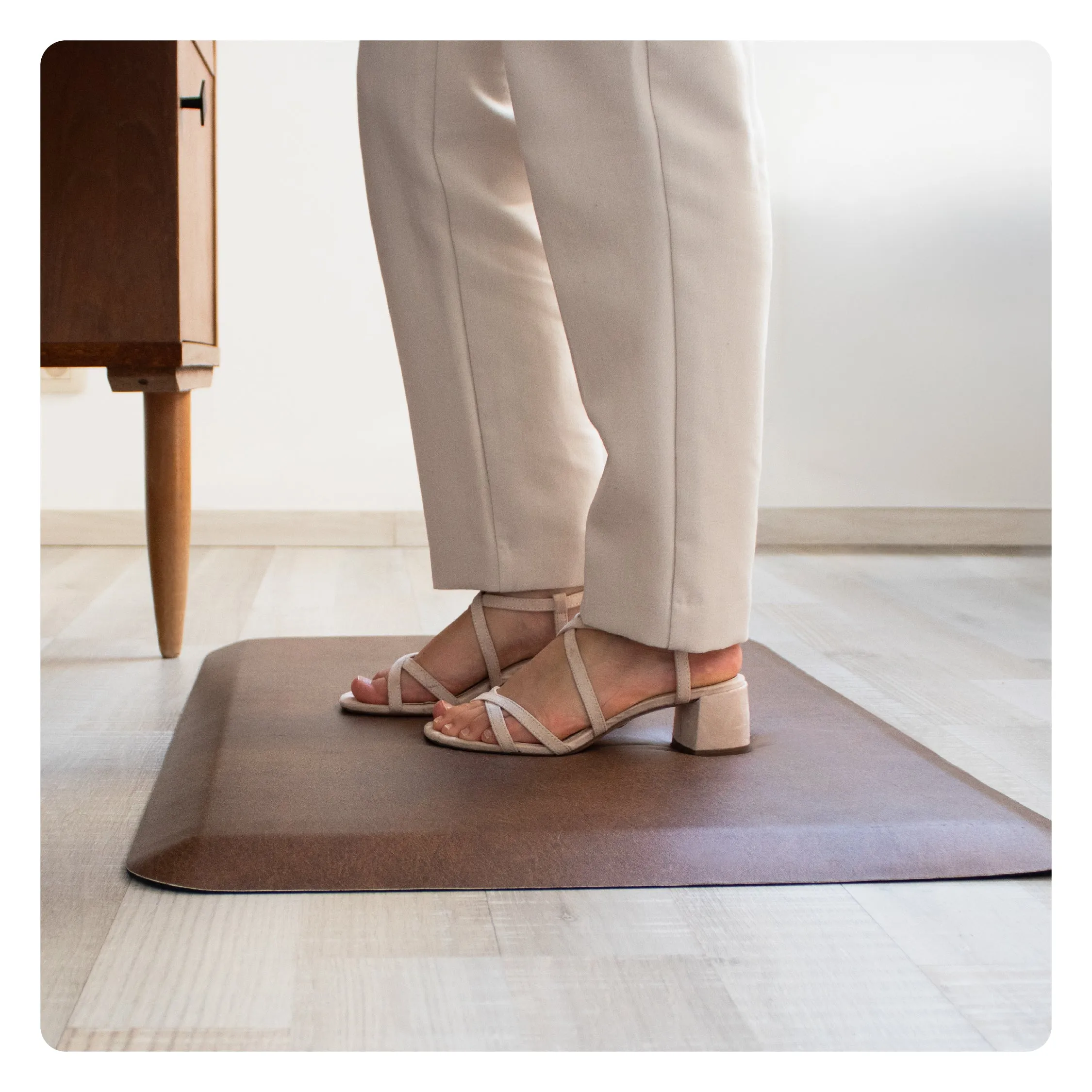 Happy Feet Anti-Fatigue Mat Leather