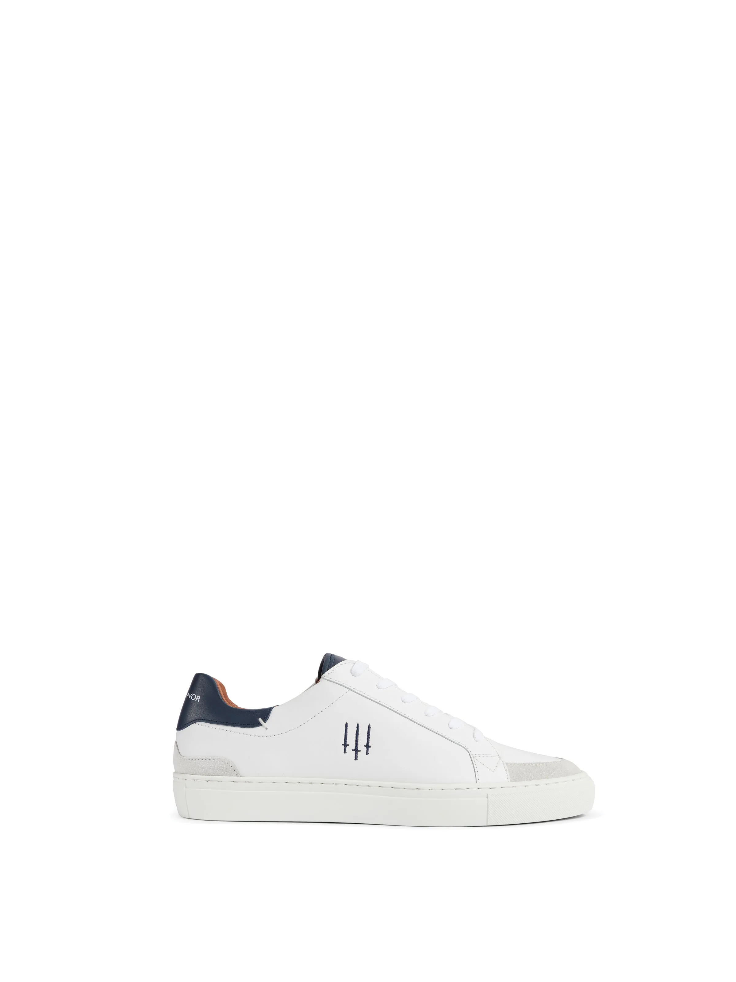 Holbourne - White - Navy & Grey