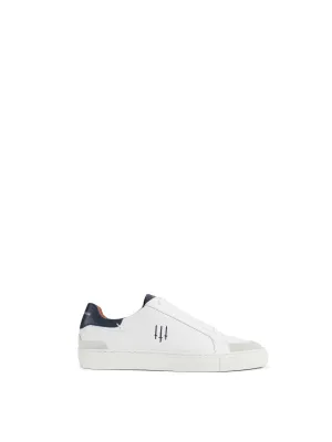 Holbourne - White - Navy & Grey