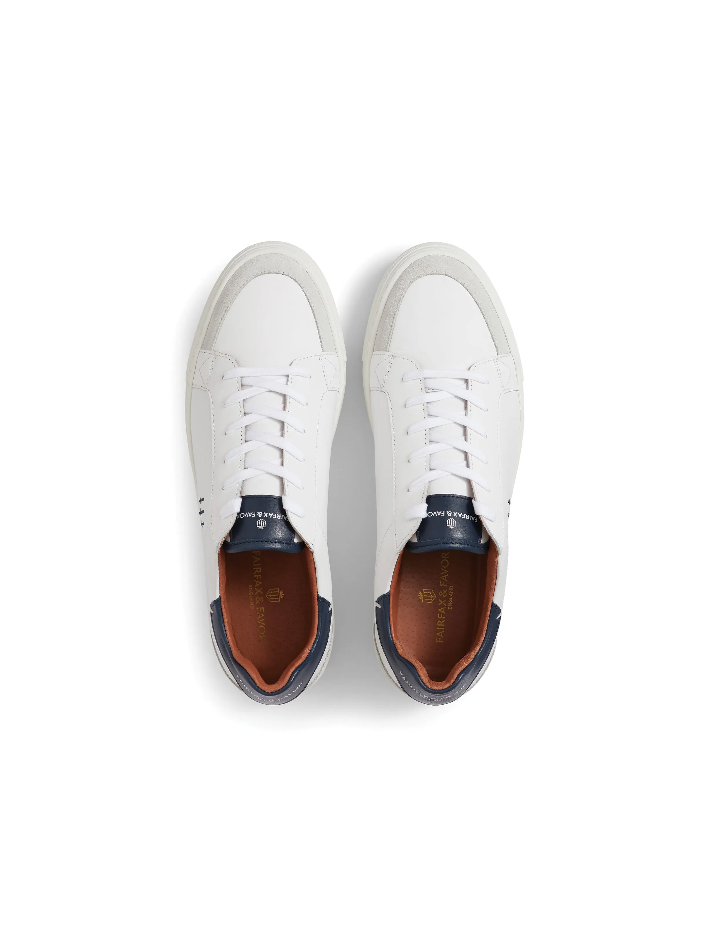 Holbourne - White - Navy & Grey