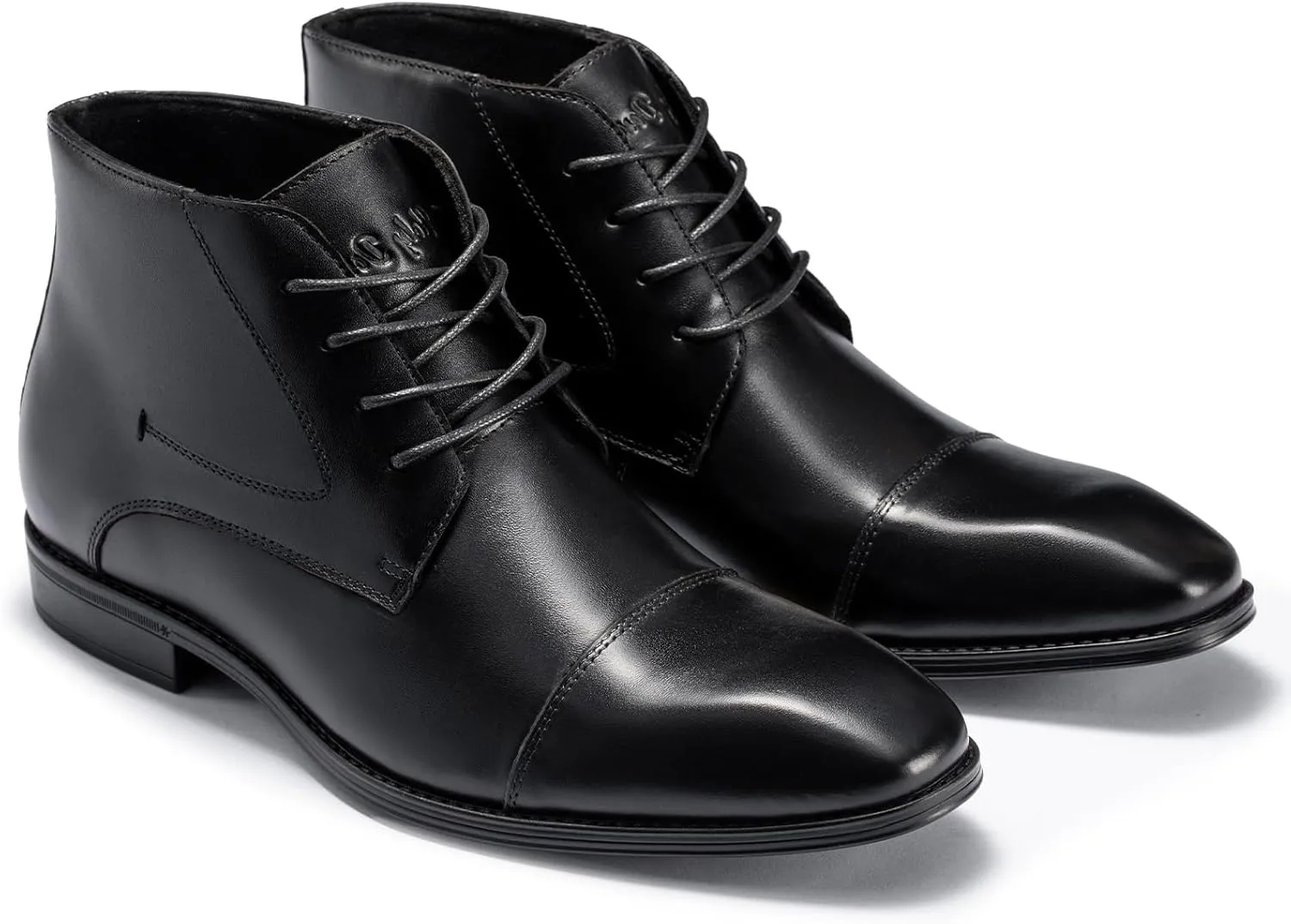 Holy dove Mens Dress Boots,Premium Leather Oxford Chukka, Waterproof Non-Slip Business Boots for Men