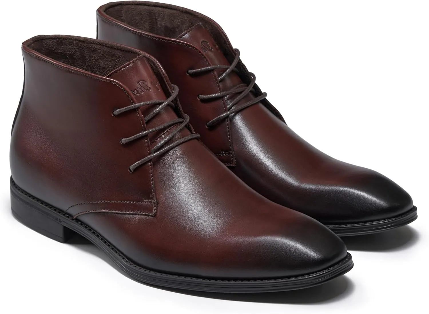 Holy dove Mens Dress Boots,Premium Leather Oxford Chukka, Waterproof Non-Slip Business Boots for Men
