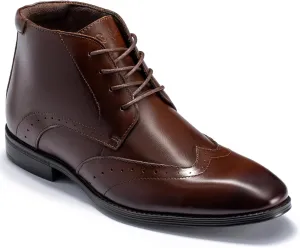 Holy dove Mens Dress Boots,Premium Leather Oxford Chukka, Waterproof Non-Slip Business Boots for Men