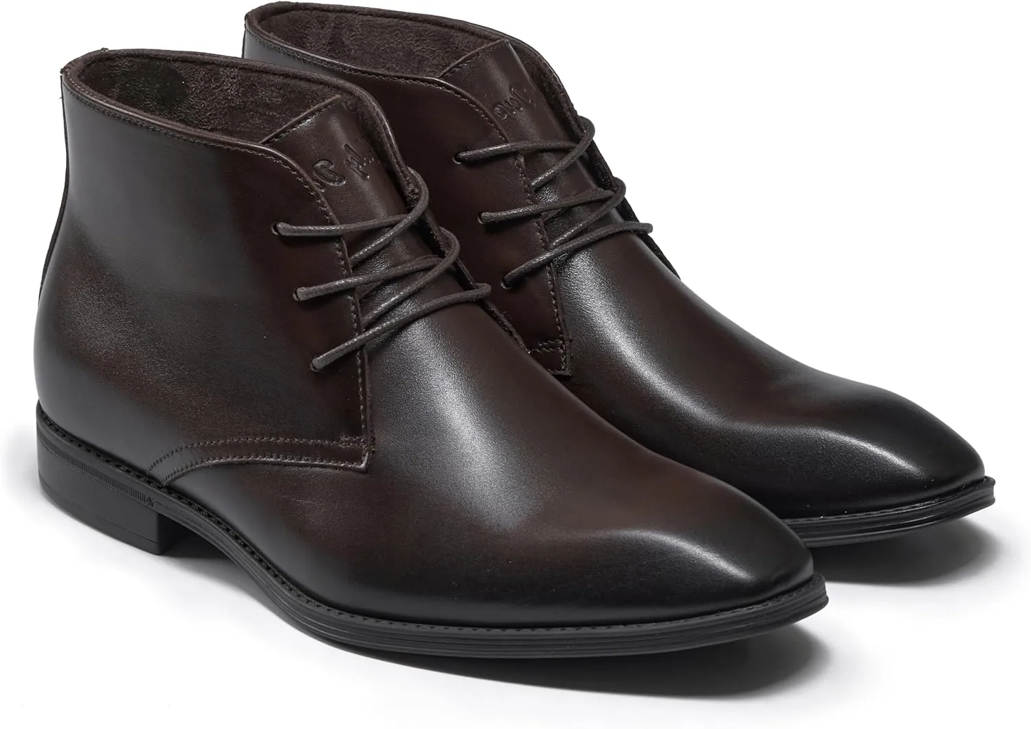 Holy dove Mens Dress Boots,Premium Leather Oxford Chukka, Waterproof Non-Slip Business Boots for Men