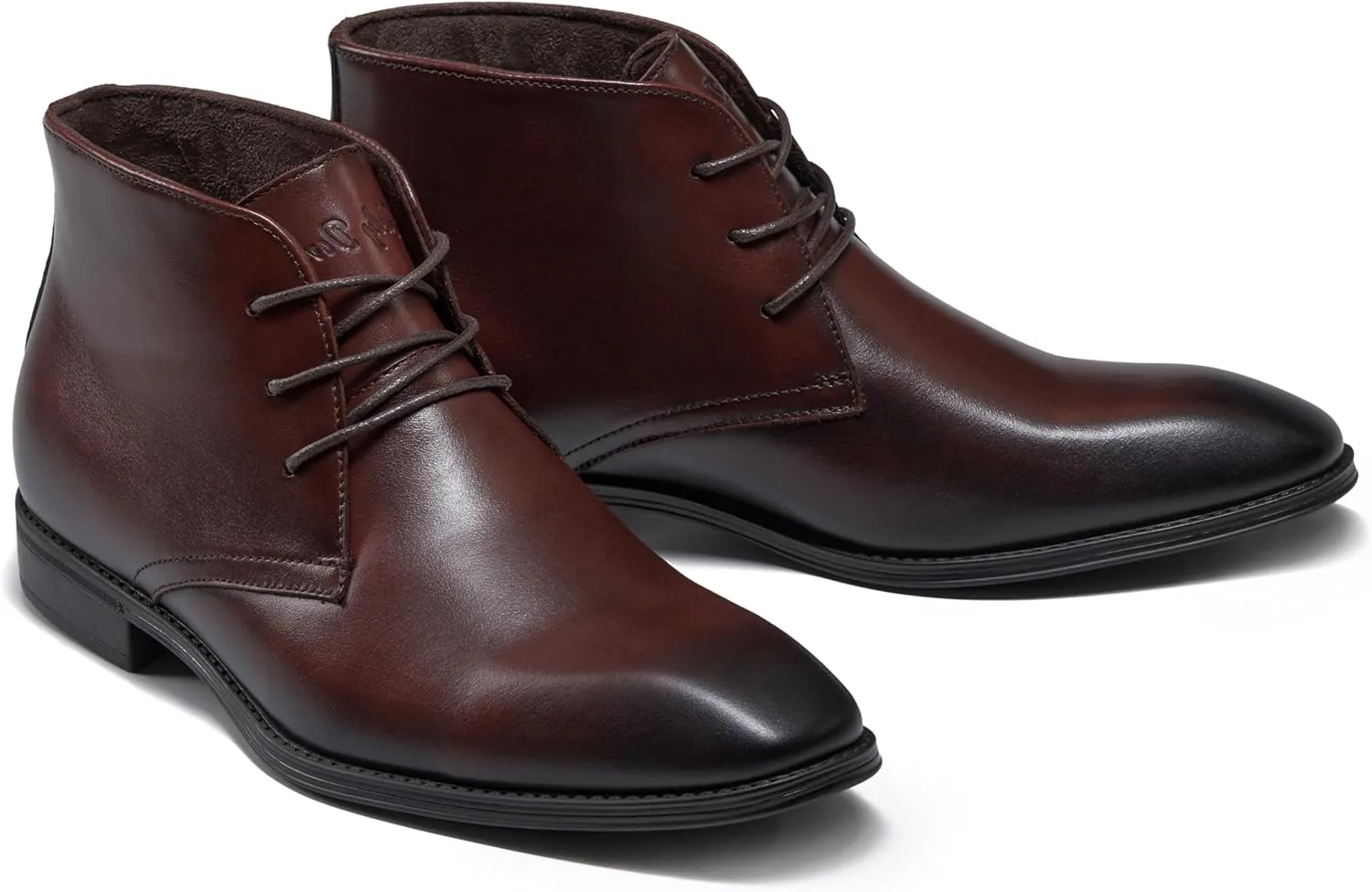 Holy dove Mens Dress Boots,Premium Leather Oxford Chukka, Waterproof Non-Slip Business Boots for Men