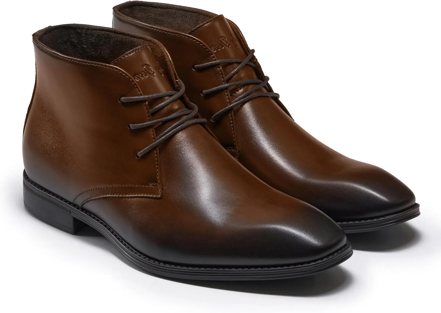 Holy dove Mens Dress Boots,Premium Leather Oxford Chukka, Waterproof Non-Slip Business Boots for Men