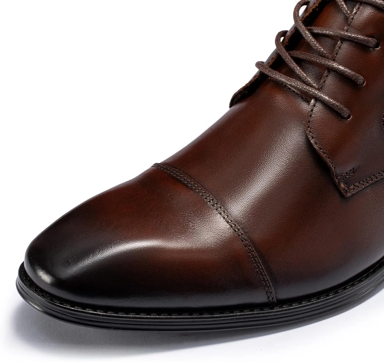 Holy dove Mens Dress Boots,Premium Leather Oxford Chukka, Waterproof Non-Slip Business Boots for Men
