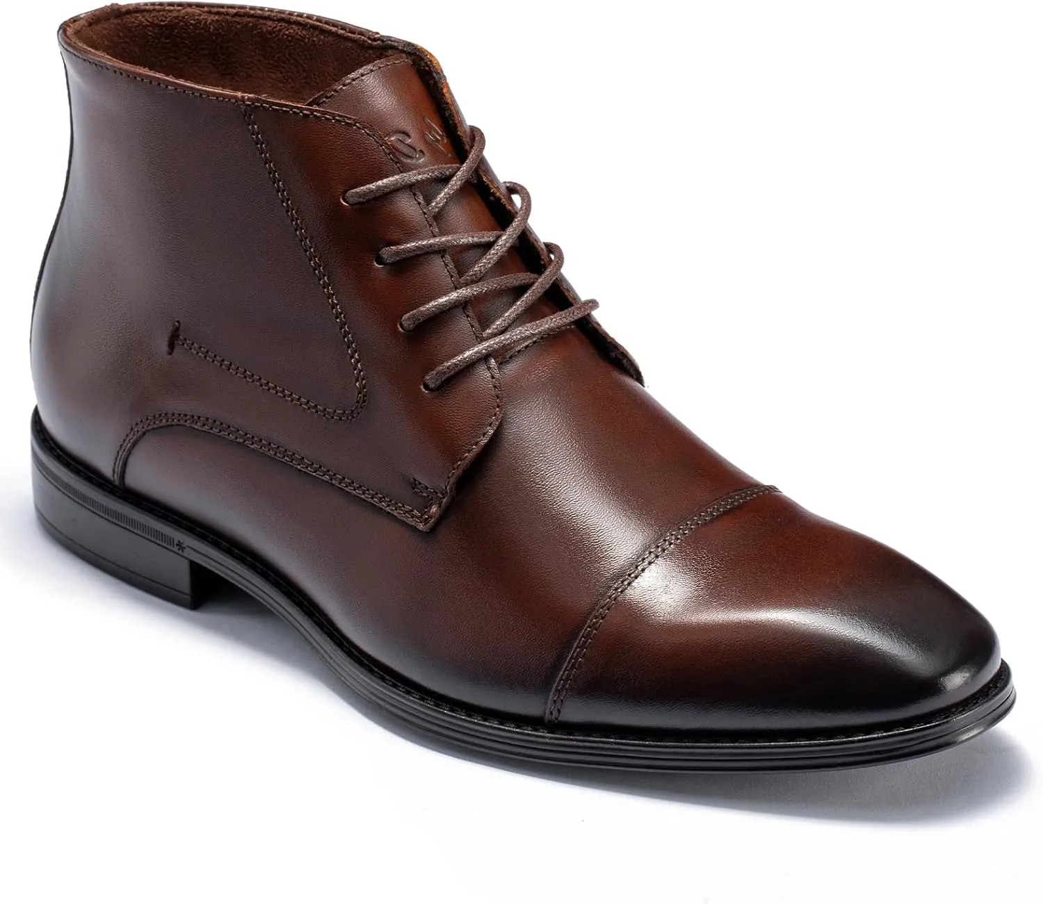 Holy dove Mens Dress Boots,Premium Leather Oxford Chukka, Waterproof Non-Slip Business Boots for Men