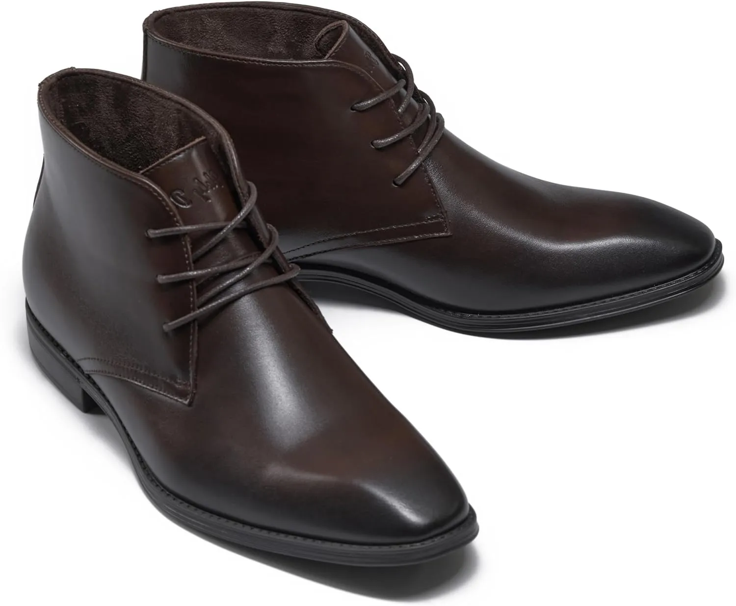 Holy dove Mens Dress Boots,Premium Leather Oxford Chukka, Waterproof Non-Slip Business Boots for Men