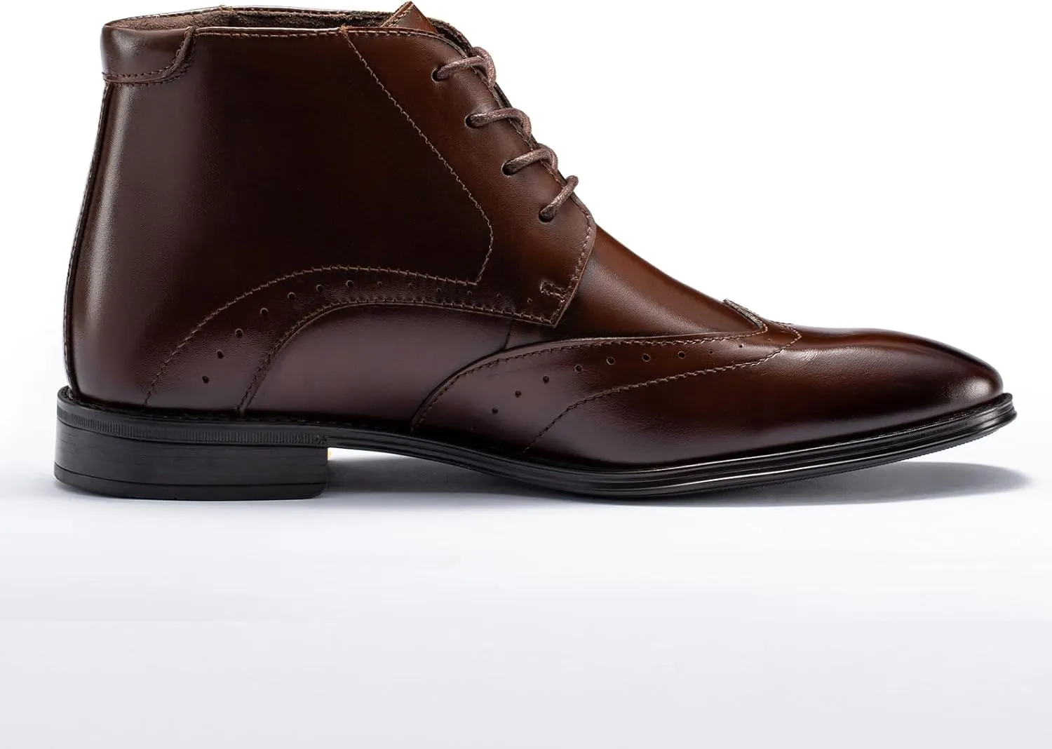 Holy dove Mens Dress Boots,Premium Leather Oxford Chukka, Waterproof Non-Slip Business Boots for Men