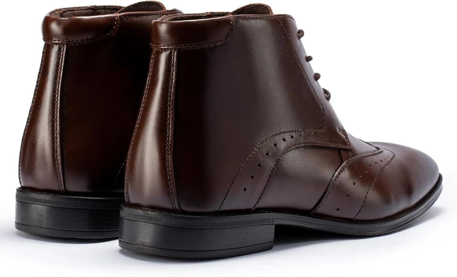 Holy dove Mens Dress Boots,Premium Leather Oxford Chukka, Waterproof Non-Slip Business Boots for Men